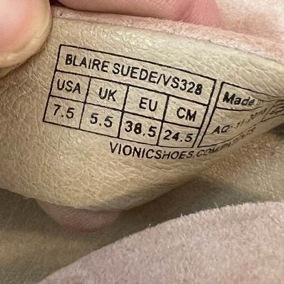 Vionic Blaire Suede Heel Sandal - Picture 9 of 9